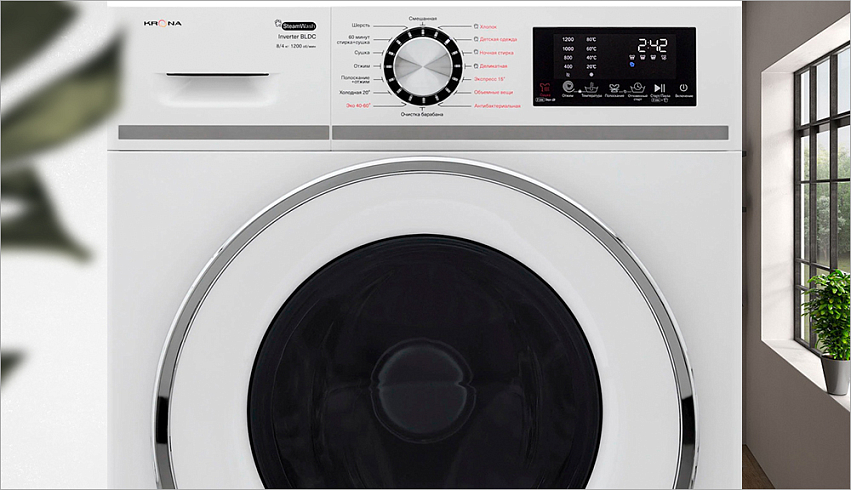 Управление стиральной машиной Krona
