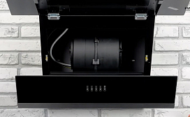 Установка угольного фильтра Krona KU на вытяжки (вариант 1)