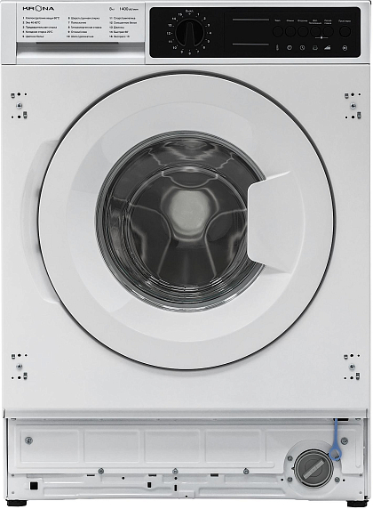 Встраиваемая стиральная машина Krona KALISA 1400 8K WHITE preview 1