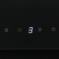 Вытяжка Krona KIRSA 600 black/black glass sensor