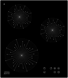 Варочная панель Krona INIZIO 45 BL