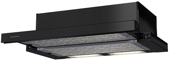 Вытяжка Krona UNA 600 black PB preview 1