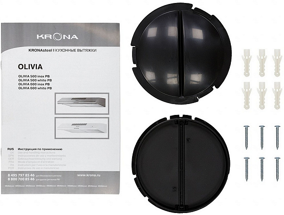 Вытяжка Krona OLIVIA 500 INOX PB preview 12