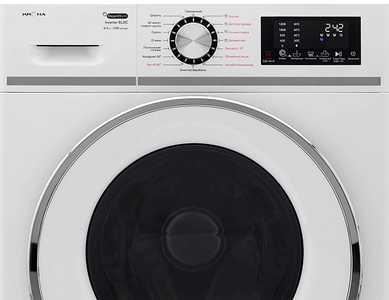 Стиральная машина Krona ITTER OPTI WHITE 1200 8/4K WDM preview 2