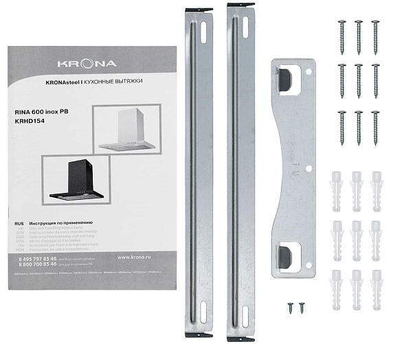 Вытяжка Krona RINA 600 BLACK PB preview 11