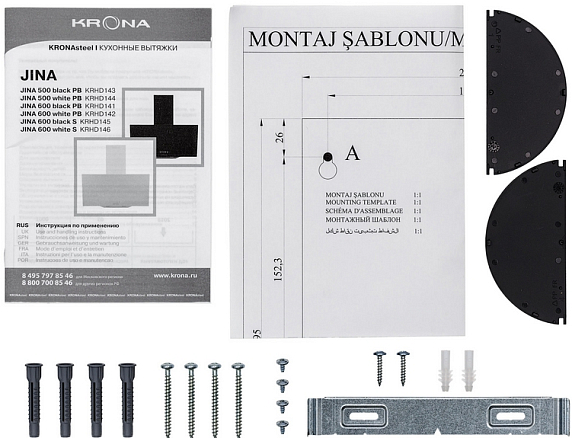 Вытяжка Krona JINA 500 BLACK PB preview 12