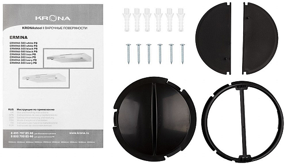 Вытяжка Krona ERMINA 600 WHITE PB preview 5