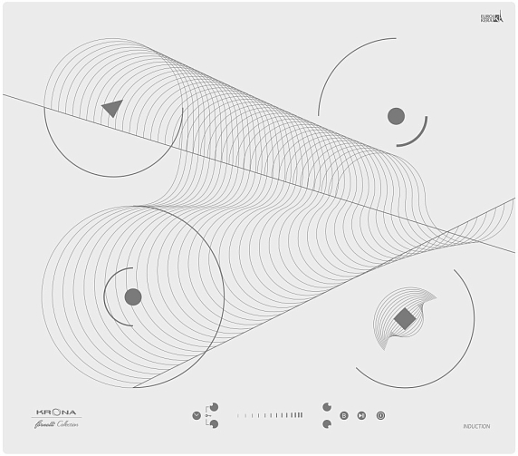 Варочная панель Krona MERIDIANA 60 WH preview 2