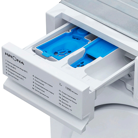 Встраиваемая стиральная машина Krona KAYA 1200 7K WHITE preview 7