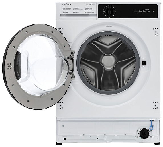 Встраиваемая стиральная машина Krona DARRE 1400 7/5K WHITE preview 2