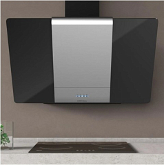 Вытяжка Krona TALLI 900 INOX/BLACK GLASS 3P