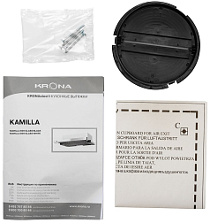 Вытяжка Krona KAMILLA 600 GLASS BLACK (2 мотора)