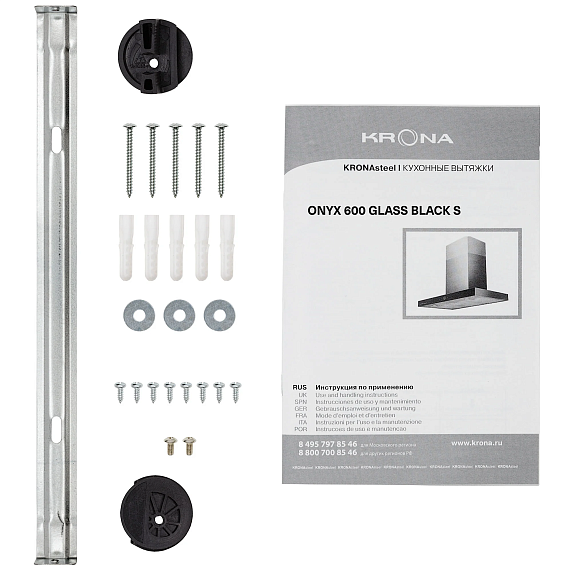 Вытяжка Krona ONYX 600 GLASS BLACK S preview 17