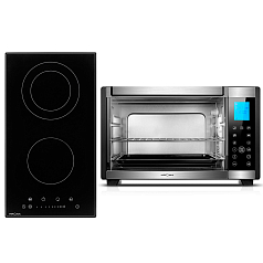 Комплект Krona Духовой шкаф Krona LAUREL 30 BL, Электрическая мини-печь Krona OFEN 35 BLS