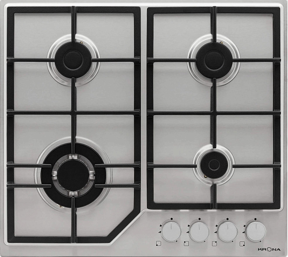 Газовая варочная панель Krona NEBEL 60 IX W preview 1