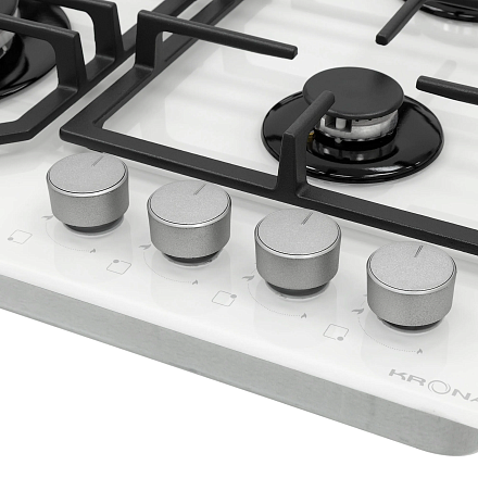 Газовая варочная панель Krona NEBEL 60 WH W preview 5