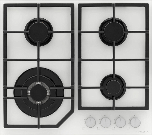 Газовая варочная панель Krona NEBEL 60 WH W preview 1