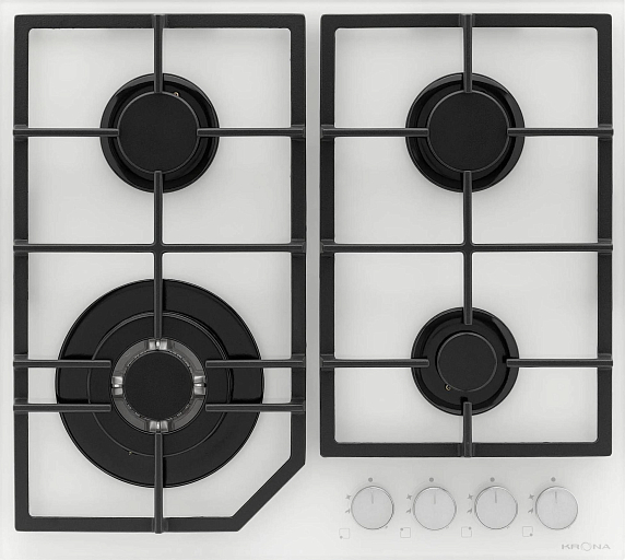 Газовая варочная панель Krona NEBEL 60 WH W preview 1