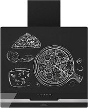 Вытяжка Krona DOMENIKA 600 BLACK/INOX S
