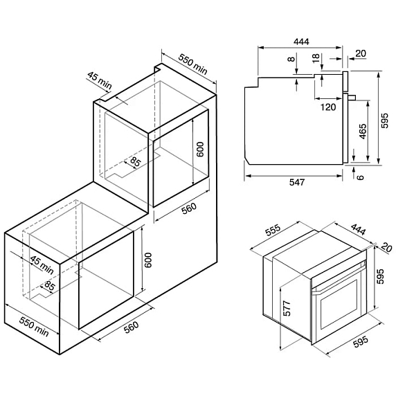 Духовой шкаф Krona ELEMENT plus 60 WH preview 19