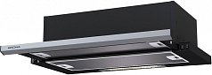 Вытяжка Krona KAMILLA SLIM 600 BLACK/INOX (1 мотор)