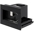 Встраиваемая кофемашина KRONA ONYX 45H coffee BL/BL