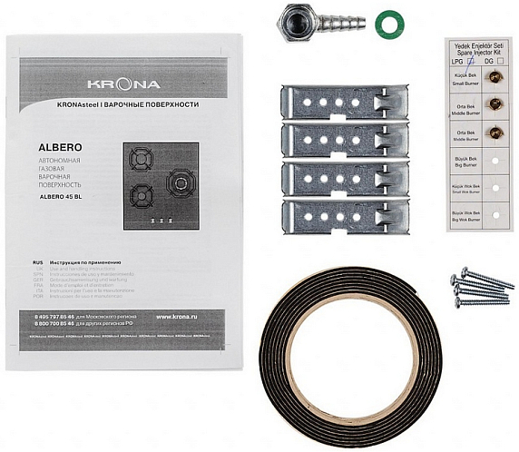 Варочная панель Krona ALBERO 45 BL preview 7