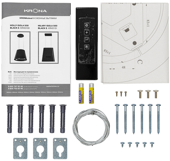 Вытяжка Krona HOLLY ISOLA 500 BLACK S preview 15
