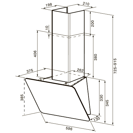 Вытяжка KRONA BELINDA 600 black SGC preview 18
