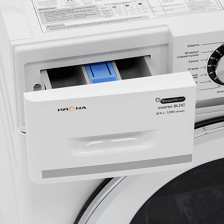 Стиральная машина Krona ITTER OPTI WHITE 1200 8/4K WDM preview 5