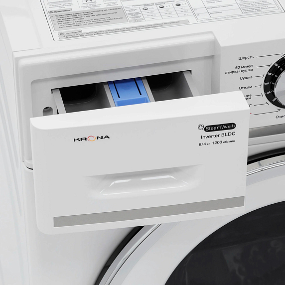 Стиральная машина Krona ITTER OPTI WHITE 1200 8/4K WDM preview 5
