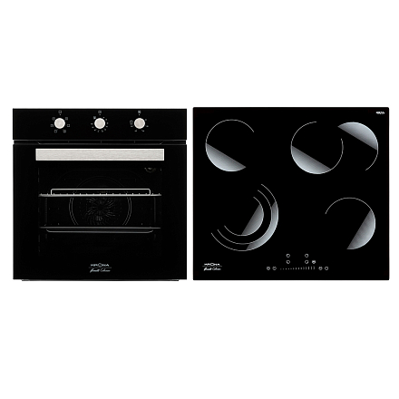 Комплект Krona Духовой шкаф Krona ROMANA 60 BL, Варочная панель Krona BRILLARE 60 BL preview 1
