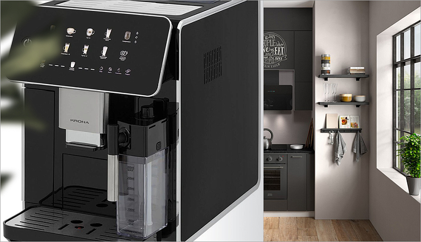 Размеры кофемашин Krona