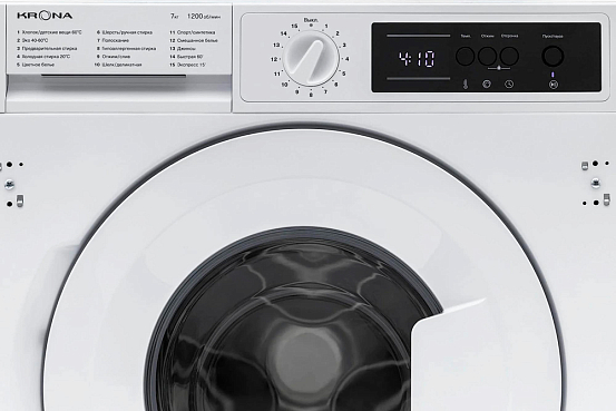 Встраиваемая стиральная машина Krona KAYA 1200 7K WHITE preview 6
