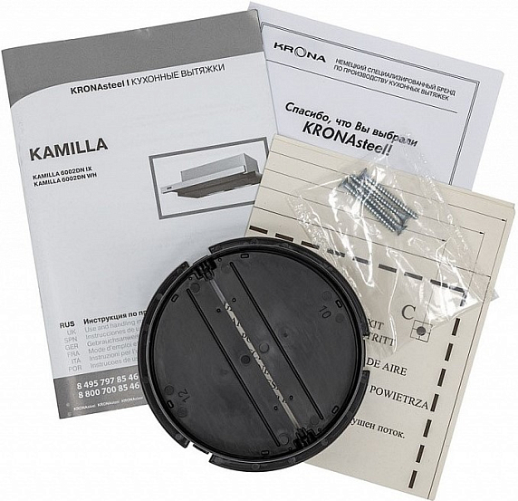 Вытяжка Krona Kamilla 6002DN WH preview 13