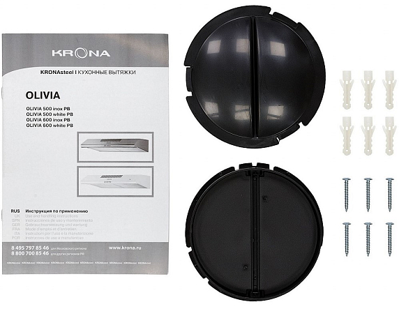 Вытяжка Krona OLIVIA 600 INOX PB preview 7