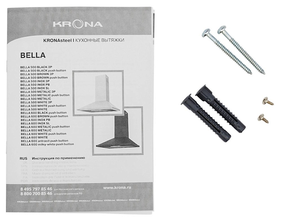 Вытяжка KRONA BELLA 600 BLACK PB preview 9